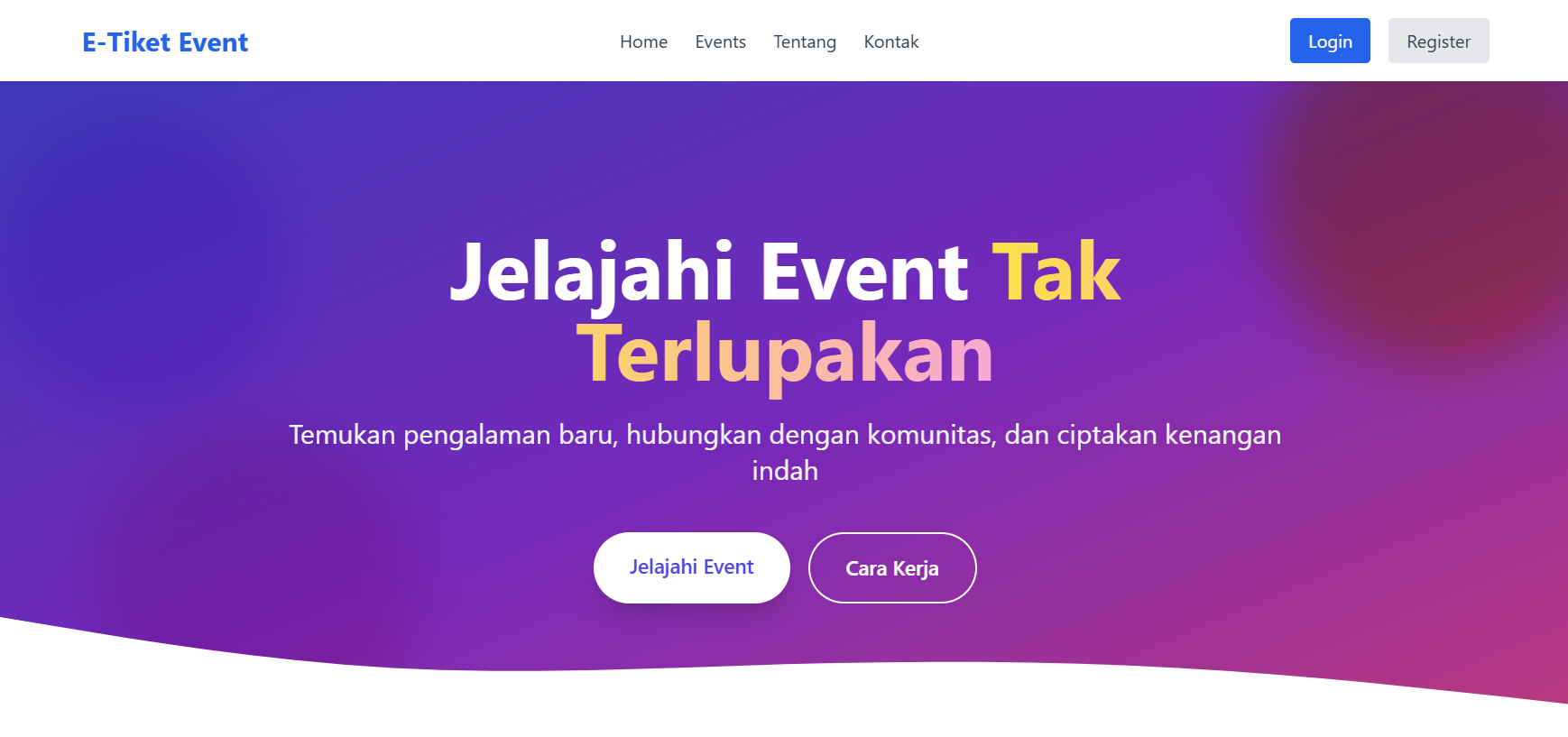 E-Tiket Event