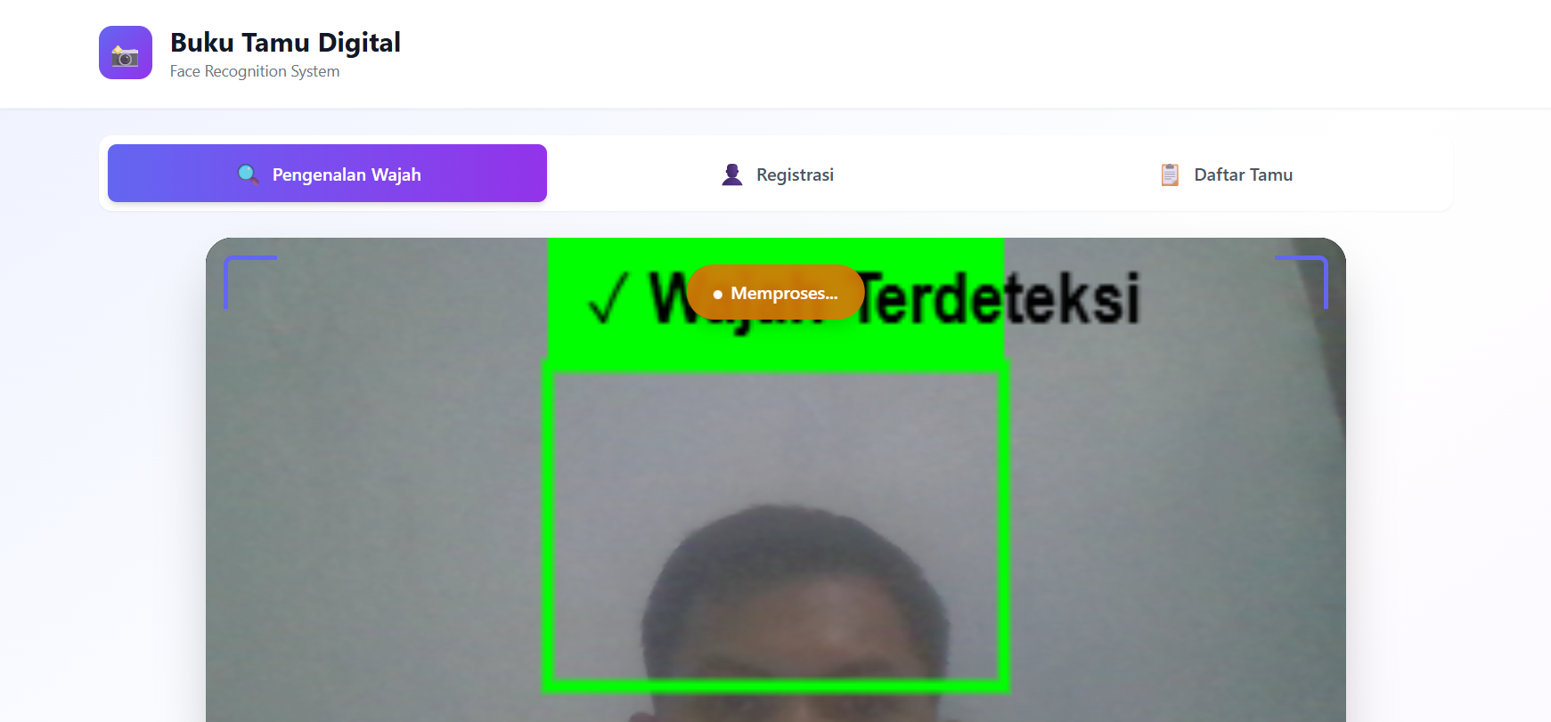 Buku Tamu Face Recognition